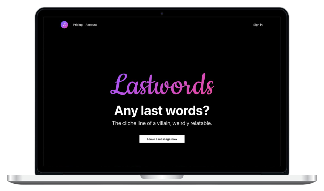 Lastwords Website